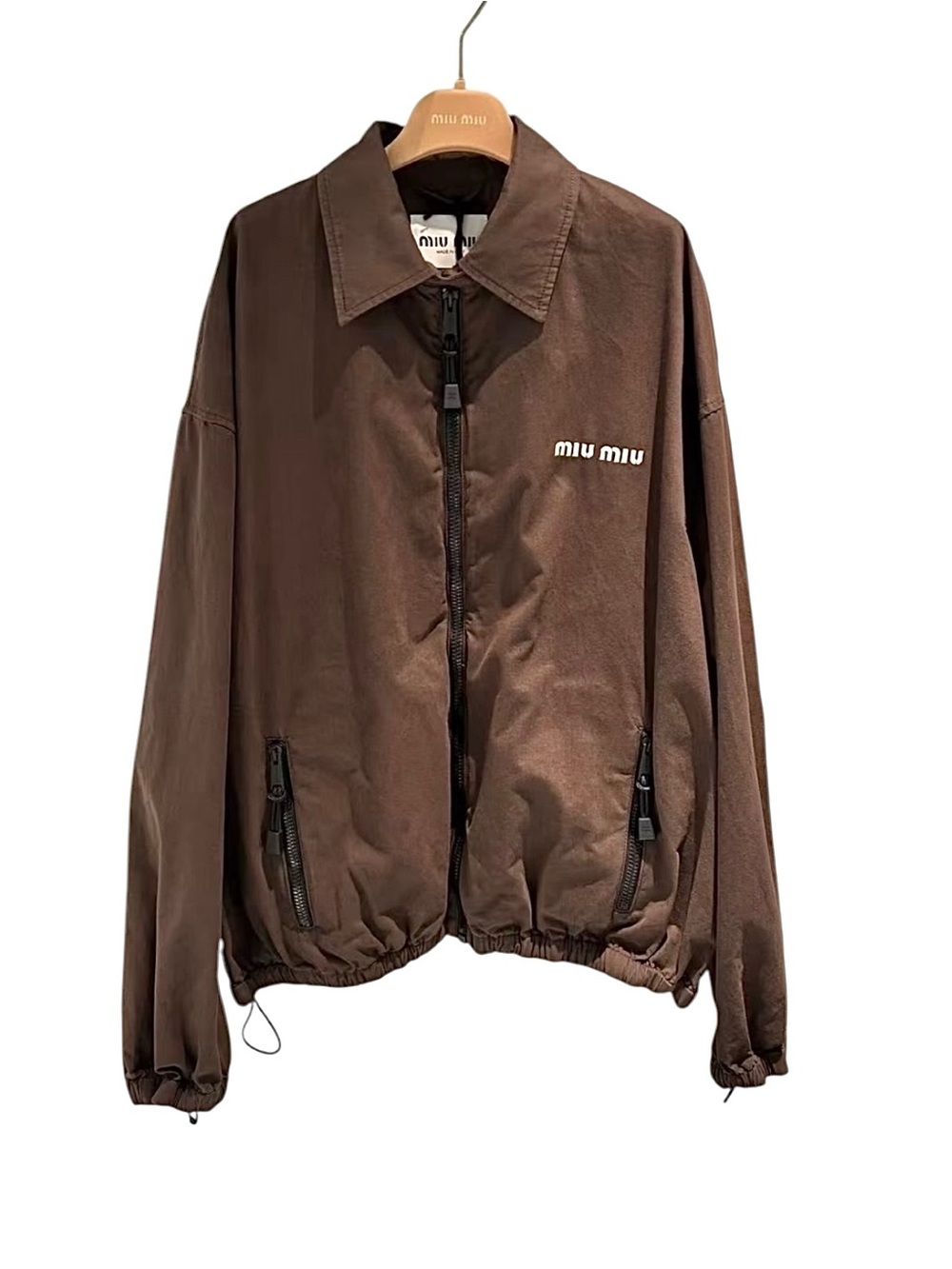Miu Miu Washed gabardine blouson jacket It36 - Picture 6 of 6